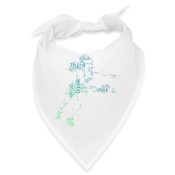 Pickleballsport Fans lieben Pickleballspielerinnen - Bandana - Weiß - Vorne