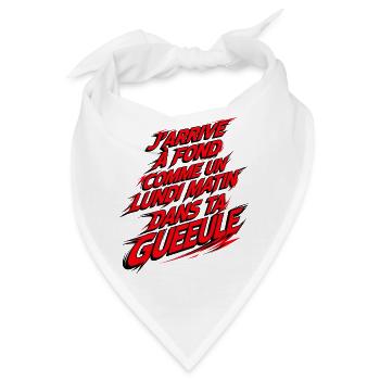 Lundi Matin À Fond Design Craie - Bandana - Weiß - Vorne