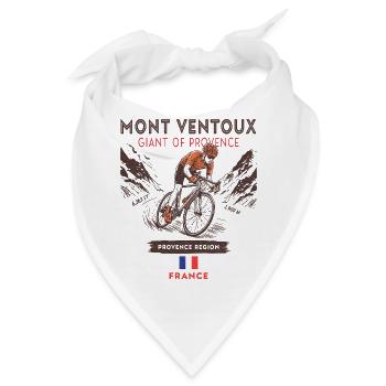 Mont Ventoux Cycling – Rennraddesign - Bandana - Weiß - Vorne