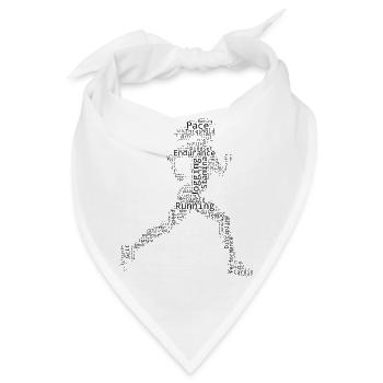 Geschenkidee für eine Running mit Running - Bandana - Weiß - Vorne