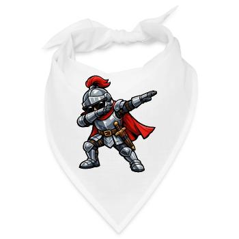 Dabbing Ritter - Bandana - Weiß - Vorne