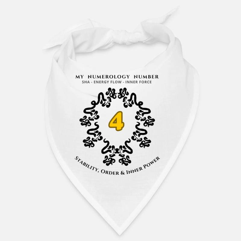 Numéro 4 Symbole de Stabilité, d’Ordre et de Force Bandana