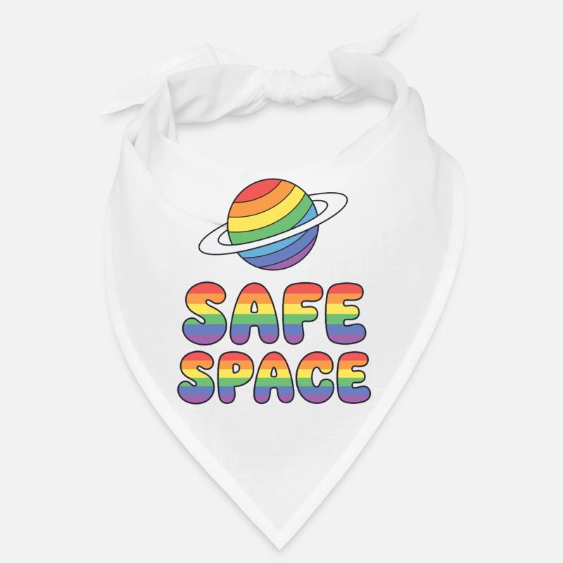 LBGTQIA+ Safe Space Pride Month Sticker - Safe Spa Bandana