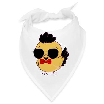 Schicke Chick-Sonnenbrille - Bandana - Weiß - Vorne