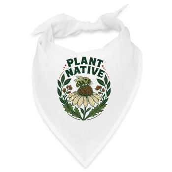 Plant Native Bee and Coneflower Pollinator Garden  - Bandana - Weiß - Vorne