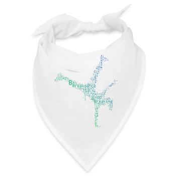 Streetdance Geschenkidee für eine Hip-Hop-Tänzerin - Bandana - Weiß - Vorne
