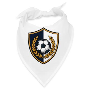 fussball-crest - Bandana - Weiß - Vorne