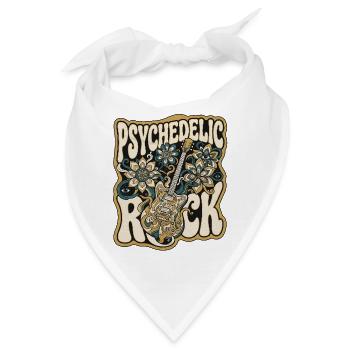 60er Psychedelic Retro - Bandana - Weiß - Vorne