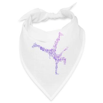 Hip-Hop-Tanz Geschenkidee für die Hip-Hop-Tänzerin - Bandana - Weiß - Vorne