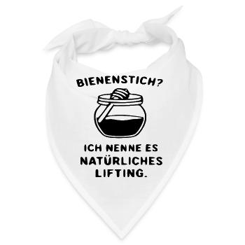 Camping unter den Sternen – Natur & Outdoor Abente - Bandana - Weiß - Vorne