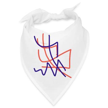 Das abstrakteste Kunstwerk der Welt - Bandana - Weiß - Vorne