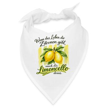 Statement Lebensfreude - Bandana - Weiß - Vorne
