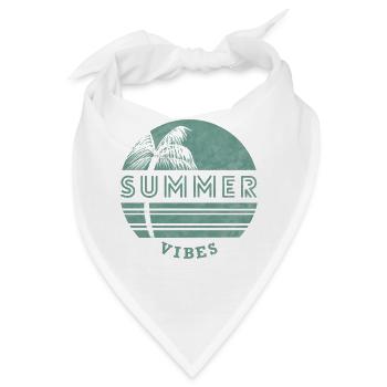 Retro-Sommer-Vibes - Bandana - Weiß - Vorne