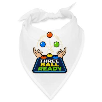 THREE BALL READY - Bandana - Weiß - Vorne