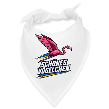 Schönes Vögelchen (Geometrische Version) - Bandana - Weiß - Vorne