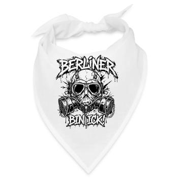 Berliner bin ick Graffiti - Bandana - Weiß - Vorne