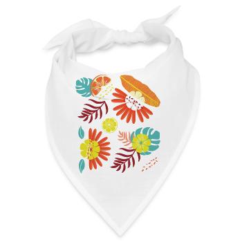 Tropical  - Bandana - Weiß - Vorne