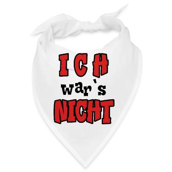 Ich war`s nicht! - Ich wars nicht - Bandana - Weiß - Vorne