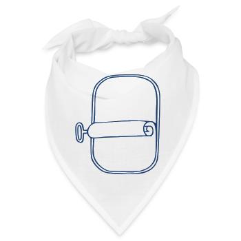 Fischdose Dose - Bandana - Weiß - Vorne