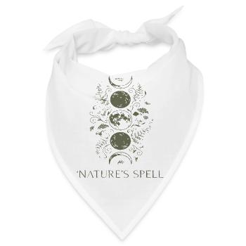 Naturzauber Kreislauf Muster - Bandana - Weiß - Vorne