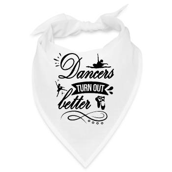  Ballerina Mädchen Balletttänzerin tanzen Ballett - Bandana - Weiß - Vorne