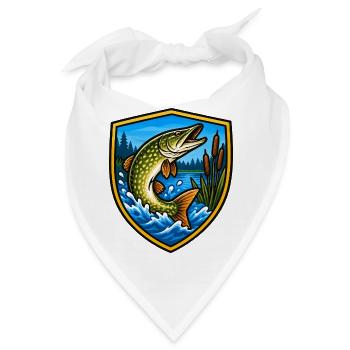 Schildpike am See - Bandana - Weiß - Vorne