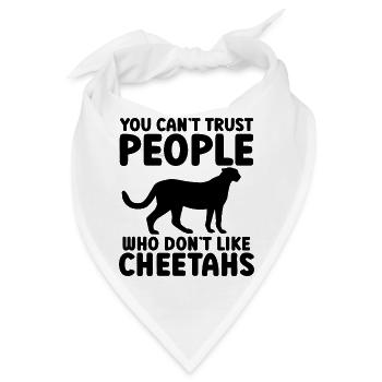 Gepard Spruch Humor - Bandana - Weiß - Vorne