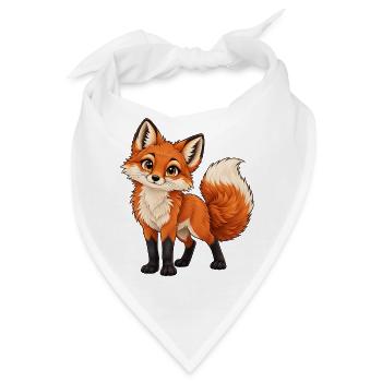 Frecher Rotfuchs - Bandana - Weiß - Vorne
