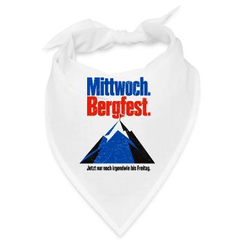 Kann doch nicht sein dass erst Mittwoch ist! - Bandana - Weiß - Vorne