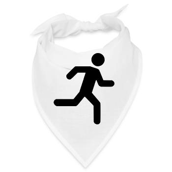 Running Man - Bandana - Weiß - Vorne