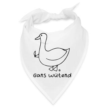 Gans wütend 2 - Bandana - Weiß - Vorne