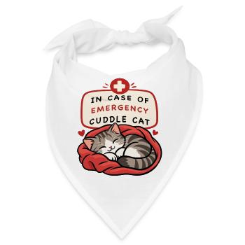 Notfall-Kuschelkatze - Bandana - Weiß - Vorne