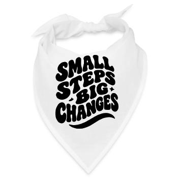 Small Steps Big Changes - Bandana - Weiß - Vorne