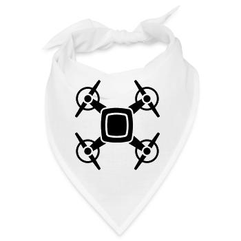 Drohne - Bandana - Weiß - Vorne