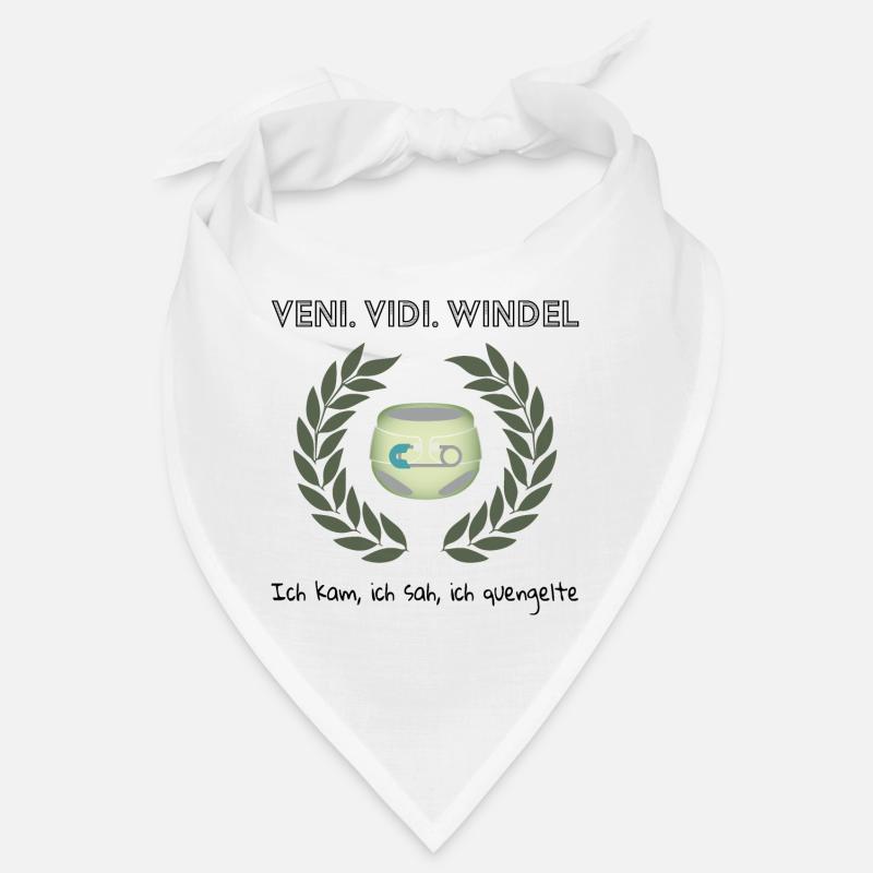 Veni. Vidi. Windel - Bandana - Weiß
