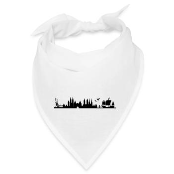 Skyline Hansestadt Lübeck | HL - Bandana - Weiß - Vorne