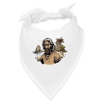Robinson Crusoe - Bandana - Weiß - Vorne