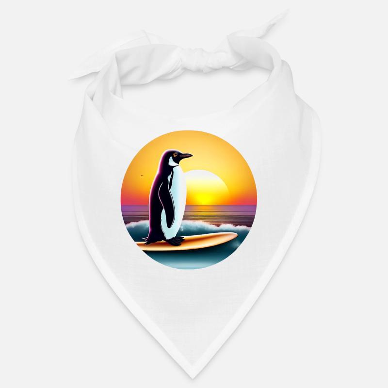 Penguin Surfer Bandana