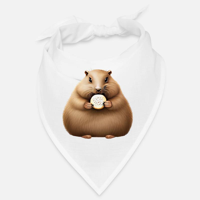 Groundhog mit Cracker Bandana