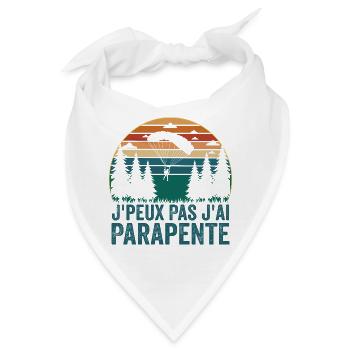 Ich kann nicht Gleitschirm, Gleitschirm Geschenk - Bandana - Weiß - Vorne