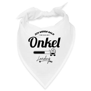 Ich werde bald Onkel - Bandana - Weiß - Vorne