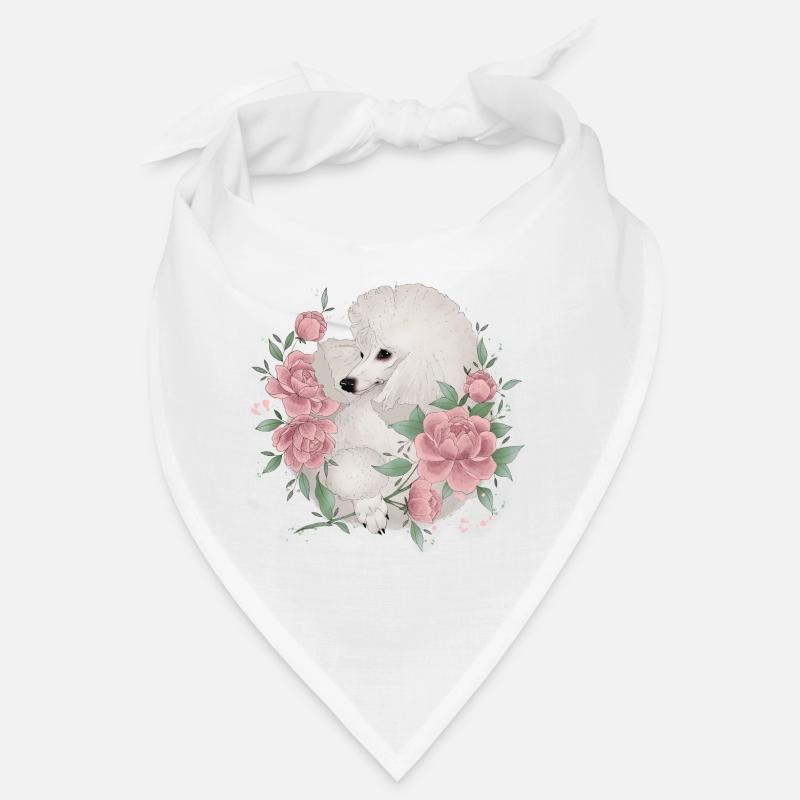 white poodle Bandana