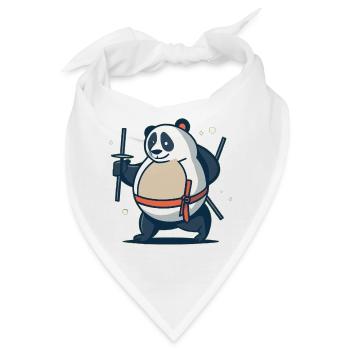 Panda - Bandana - Weiß - Vorne