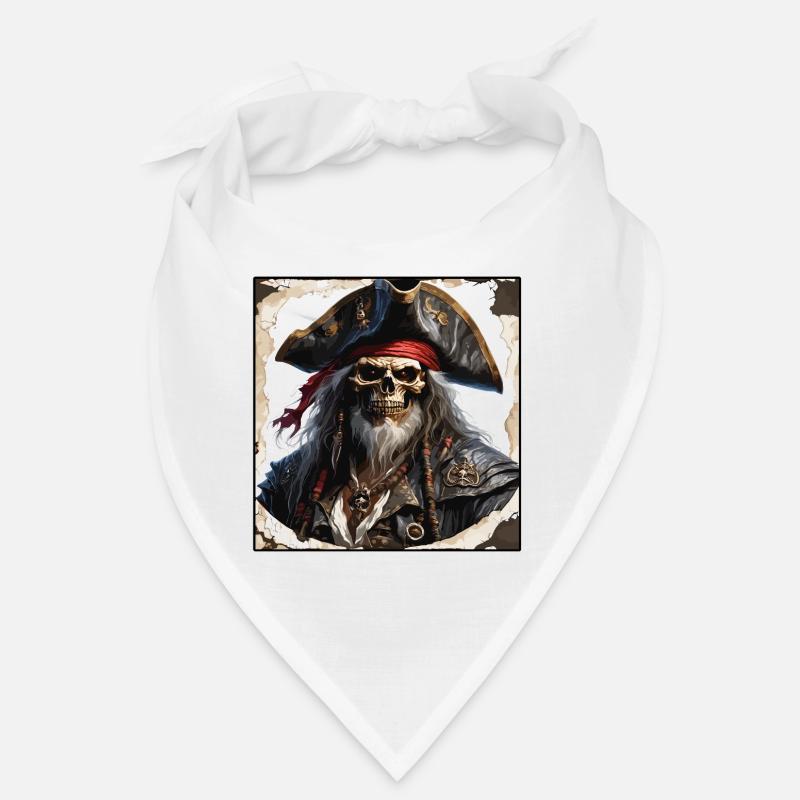 Pirate / Ahoy / Ancre / Capitaine / Crâne / Rhum Bandana