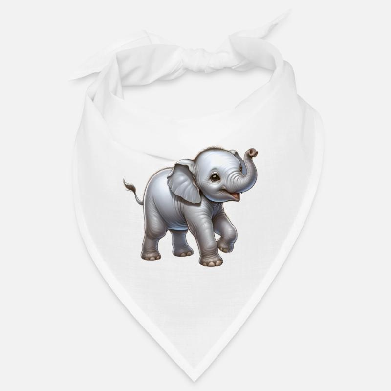 Conception d’éléphant mignon (bébé éléphant) Bandana