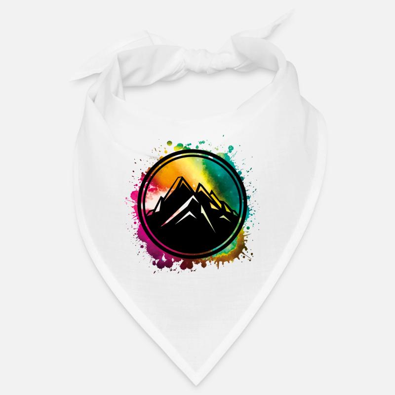 mountain berge symbol bunt klecks Bandana