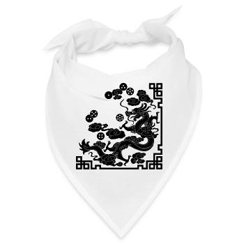 Dragon With 7 Balls - Bandana - Weiß - Vorne