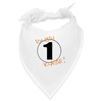 Ich bin erste Klasse! - Bandana - Weiß - Vorne