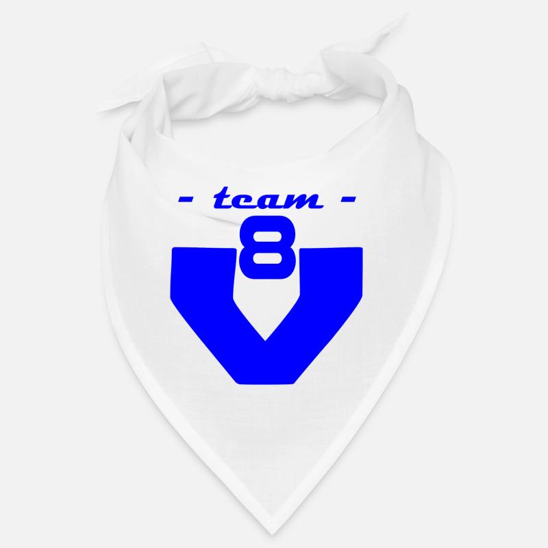 team v8 - Bandana - blanc