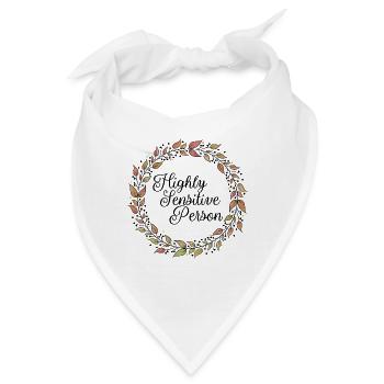 Highly sensitive person - HSP - Bandana - Weiß - Vorne